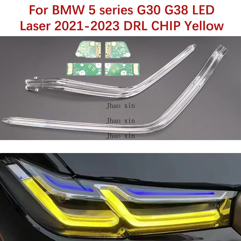 Car Headlight DRL CHIP For BMW 5 Series G30 G38 Lemon Yellow LED 2021-2023 Laser Ballast Angel Eye Module Chip 23508301 23508302