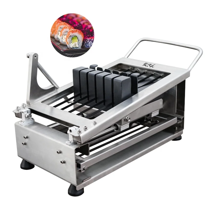 

Stainless Steel Multifunction Manual Onigiri Sushi Making Cutting Roll Cutter Maker Roller Machine
