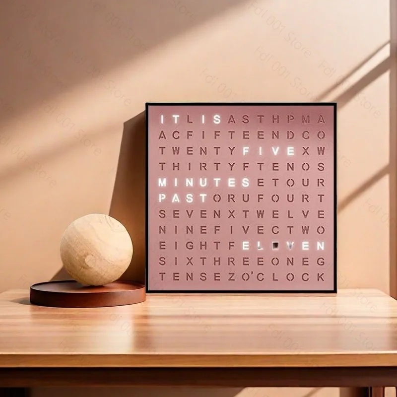 LED Alphabet Timer Clock Desk Lamp for Office Study
