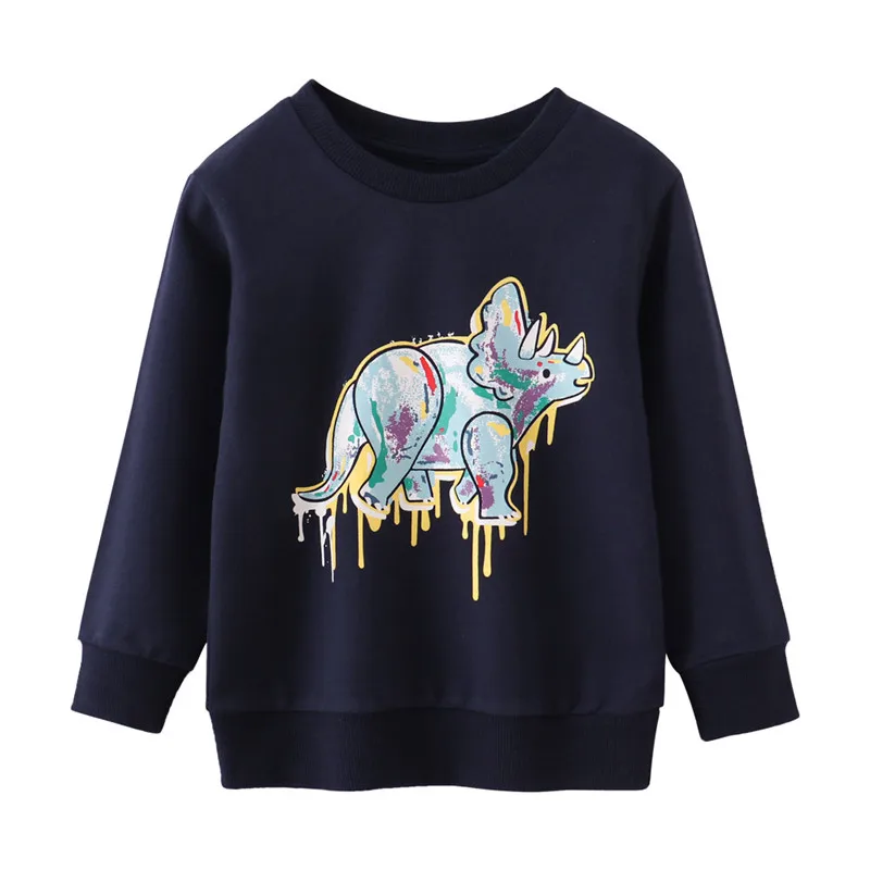 

Jumping Meters 2-7T Animals Print Children's Sweatshirts Autumn Spring Long Sleeve Baby Clothes Toddler Hooded Kids Shirts