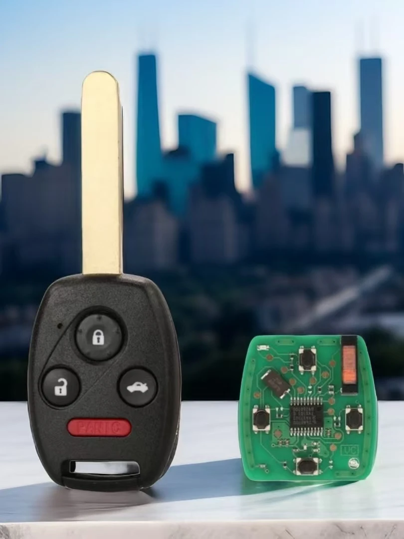 Jingxin Schlüssel Fernbedienung Autoschlüssel 2/2+1/3/3+1 Tasten 313/433MHZ ID46Chip für Honda CR-V 2007 2008 2009 2010 2011 2012 2013 MLBHLIK-1T – Detail 4