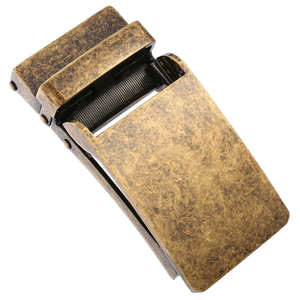 2pcs Belt Buckle For Men Alloy Automatic Ratchet Buckle Easy Adjust Fit For Brown Black Coffee Straps Mens Plaque