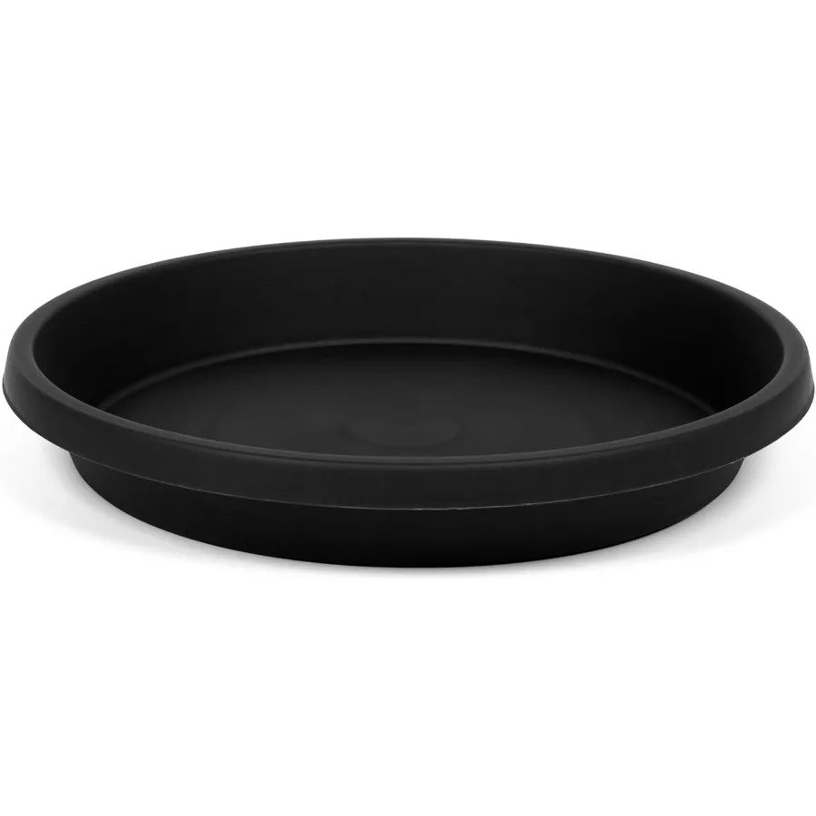 

2 упаковки блюдца для растений, 14-дюймовые прочные лотки для растений для горшков, лотки для капель растений, лоток для улавливания воды для растений, пластиковый лоток для растений