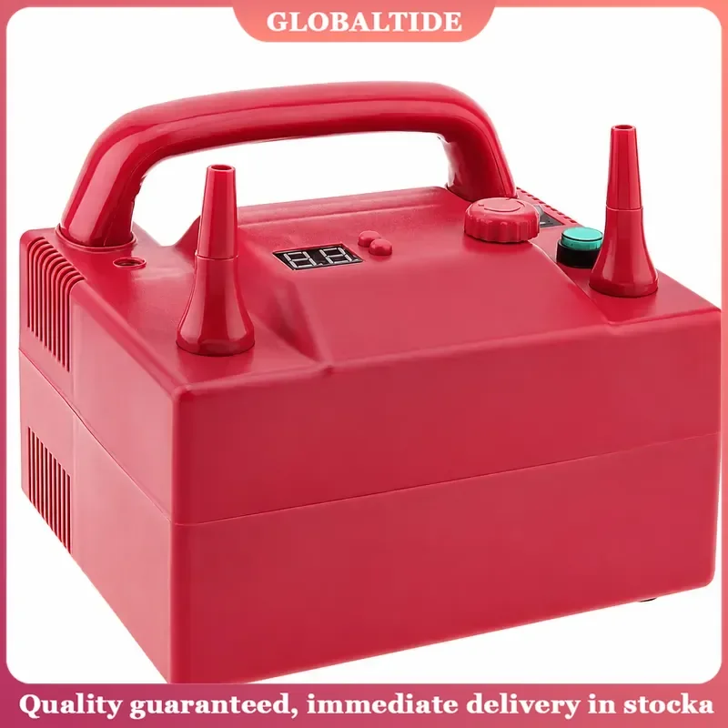 800W Balloon Pump Inflation Machine 5In Portable Electric Balloon Blower Pump Square Air Inflator with Speed Time Controller