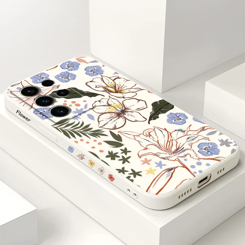 

Beauty Spring Phone Case For Samsung Galaxy S25 S24 S23 S22 S21 S20 S10 S10E Ultra Plus FE Note 20 Ultra Plus Cover