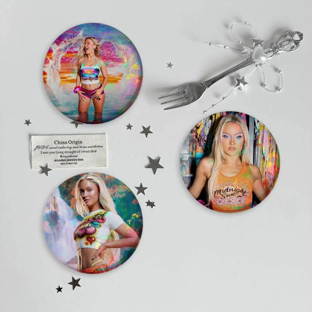 Midnight Sun Z-Zara L-Larsson Brooches Cartoon Badge Pins Backpack Hat Accessories Friend
