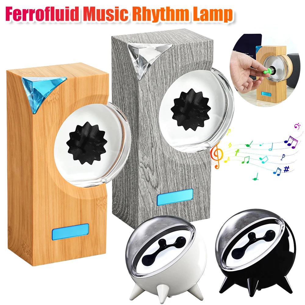 Ferrofluid Music Rhythm Lamp Music Companion Magnetic Fluid Pickup Lamp Sound Sensitive Dancing Visual Display Lamp Speakers