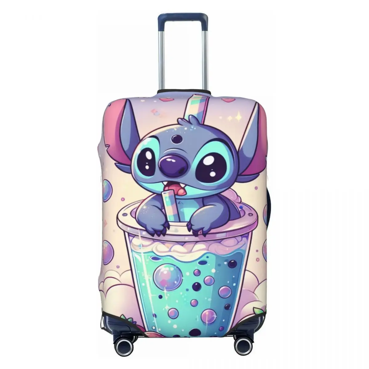 

Funny Cute Monster Stitch Luggage Cover Protector Washable Travel Suitcase Covers