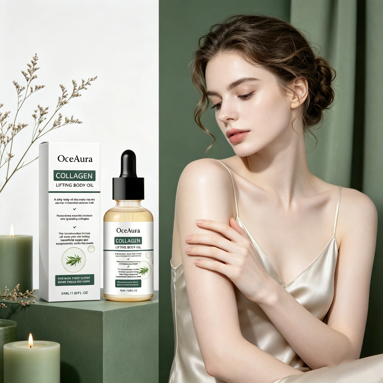 

Collagen Firming Revitalizing Body Oil Deep Hydrating Moisturize Tightening Skin Care Improve Texture Smoothing Body Massage Oil