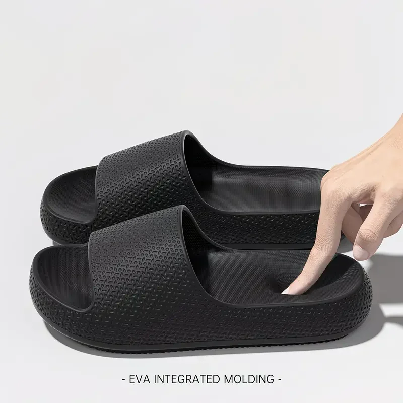 Ladies Couple Summer EVA Slides Thick Sole Height Increasing Wear Resistant Indoor Bathroom Outdoor Slippers Women