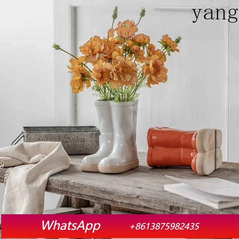 

Boot-shaped ceramic vase potted plant desk decoration modern home decoration vase