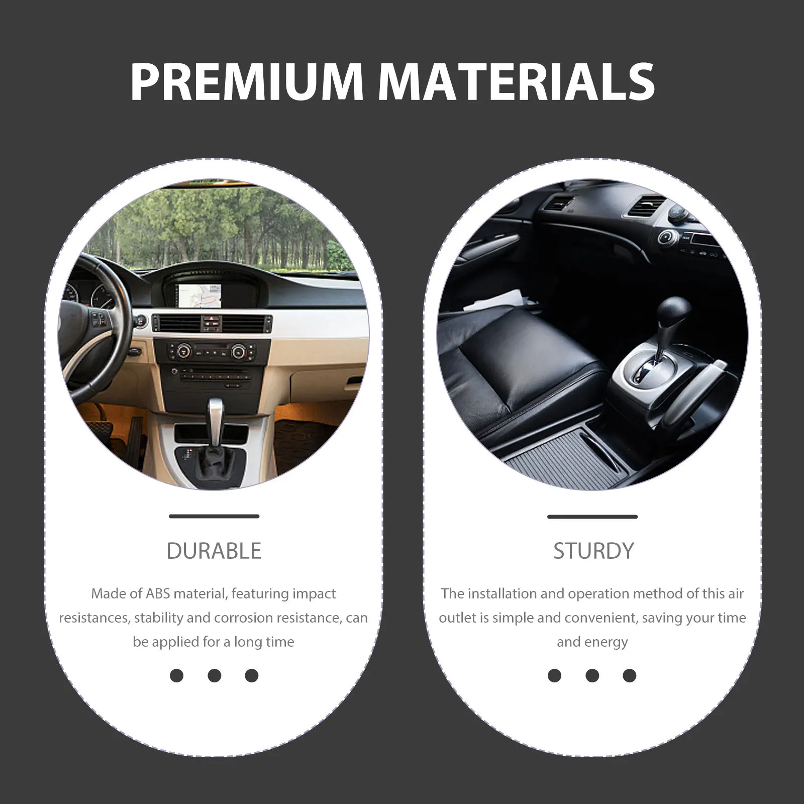 

2Pcs Car Heater Air Vent Covers Plastic Durable Rotatable Rv Vent Deflector Adjustable Warm Air Outlet Car Heater Ducting