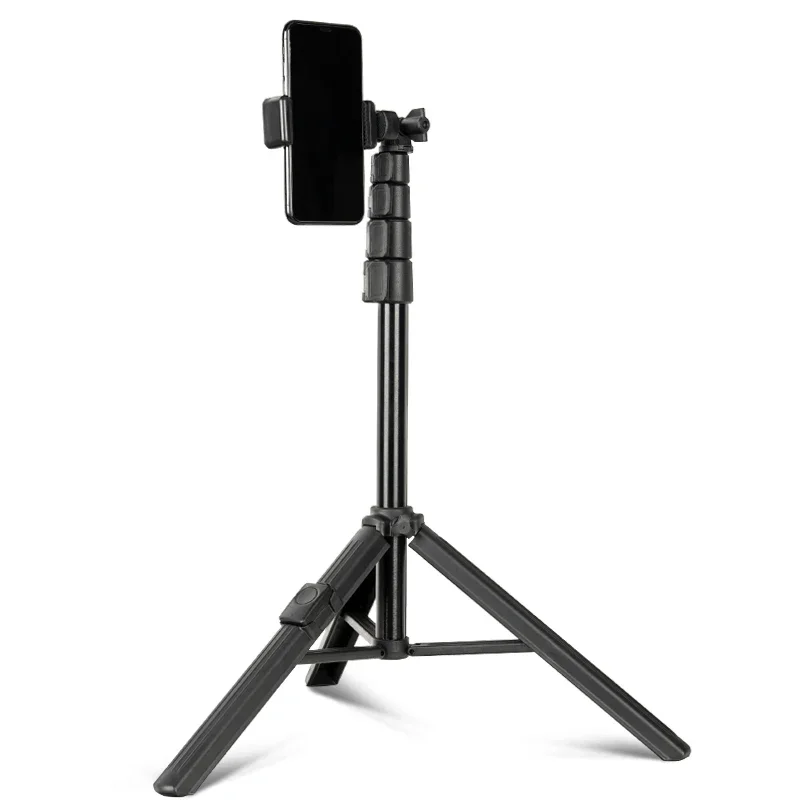 Portable 64-inch smartphone with remote control, mobile phone tripod selfie stick