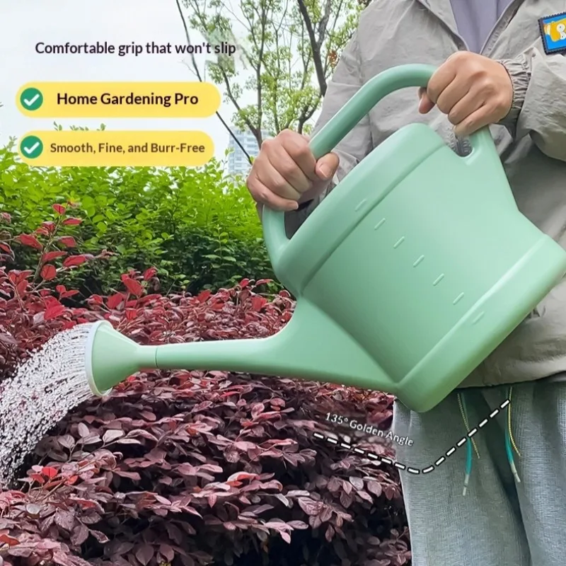 Large Capacity Long-Mouth Sprinkler Pot for Gardening Vegetable Watering Flower Shower Spray Garden Tool
