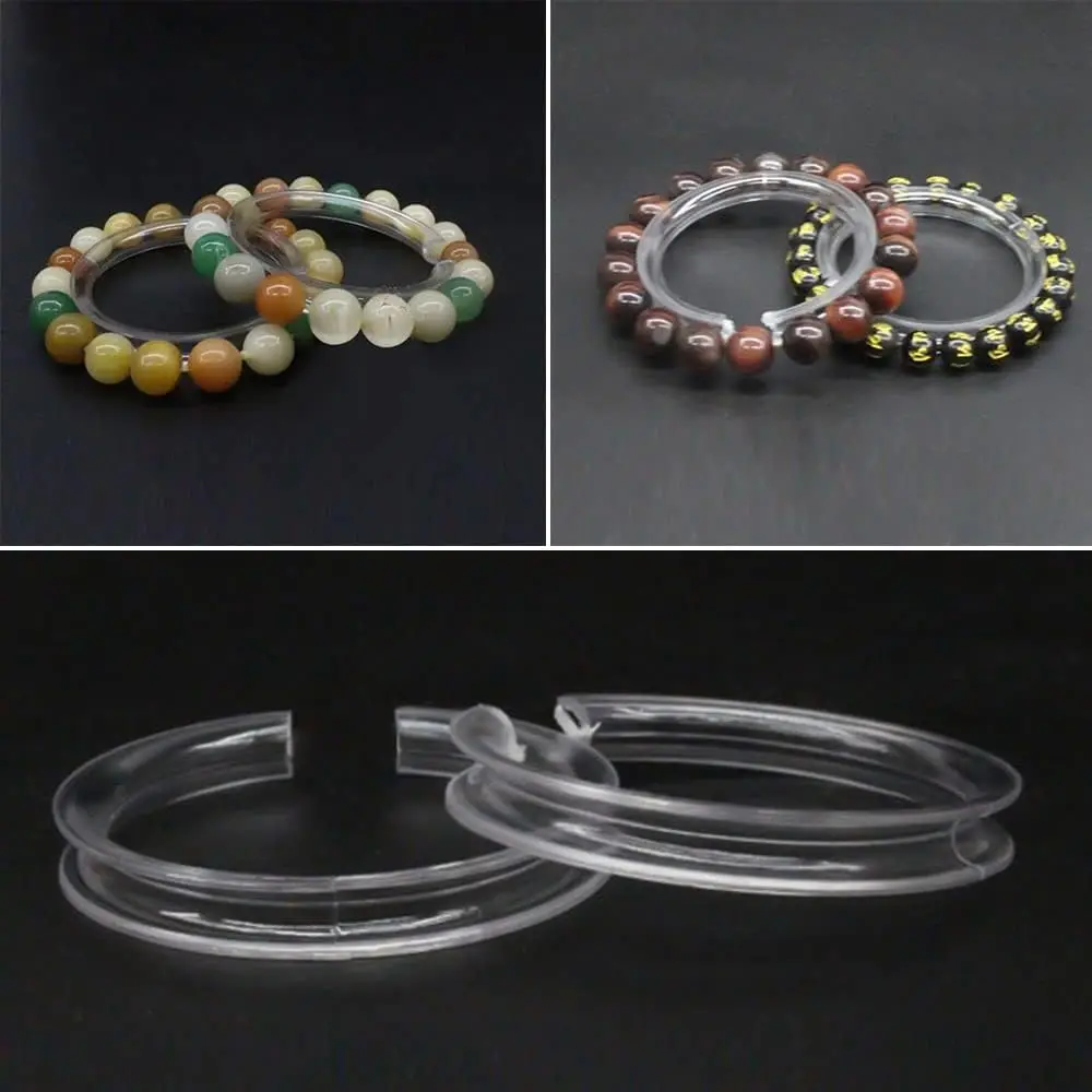 

5/10pcs Acrylic Clear Jewelry Bracelets Display Holder Round Shape Bangle Storage Organizer Supplies Accessories Findings Crafts