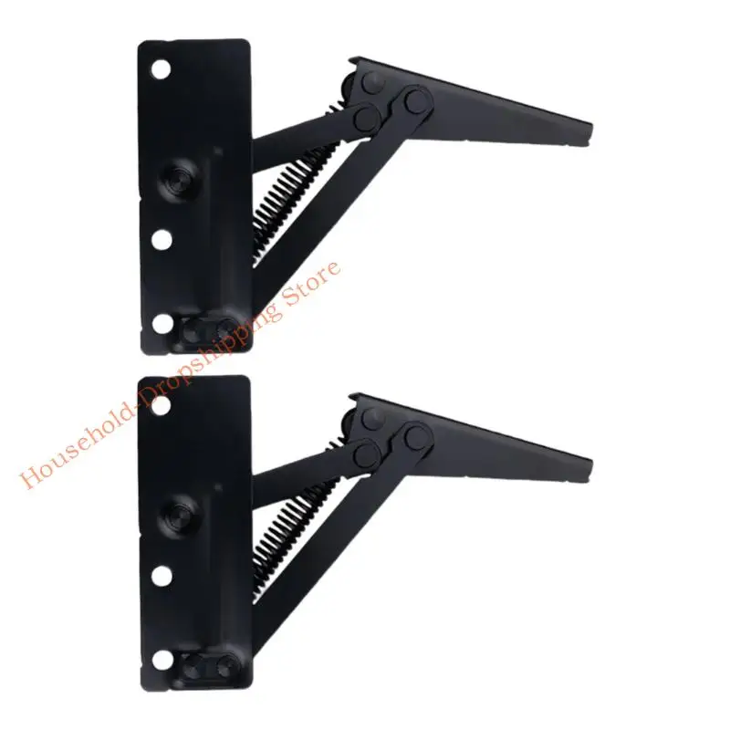 

2Pcs Lifting Bracket with Spring Hinge Sofa Triangular Spring Headrest Hinge 85AD