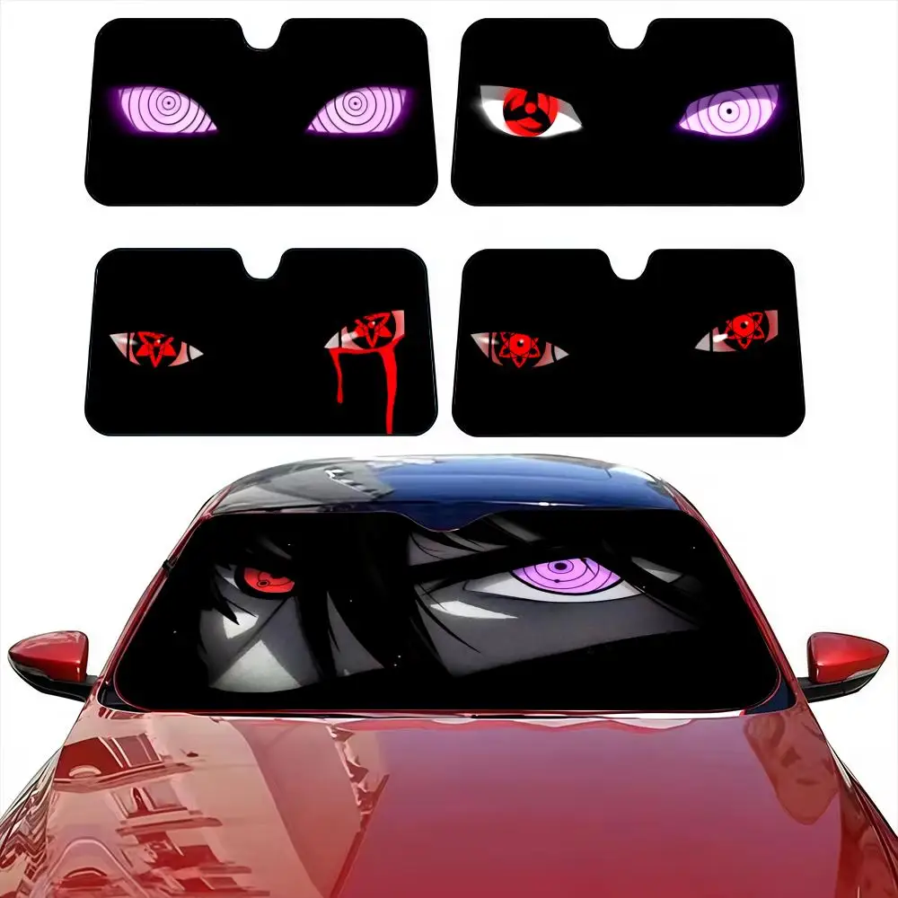 

Classic Anime Sharingan Cool Sun Visor Car Windshield Sun Shade Front Window Sunshade UV Block Heat Insulation Cover Parasol