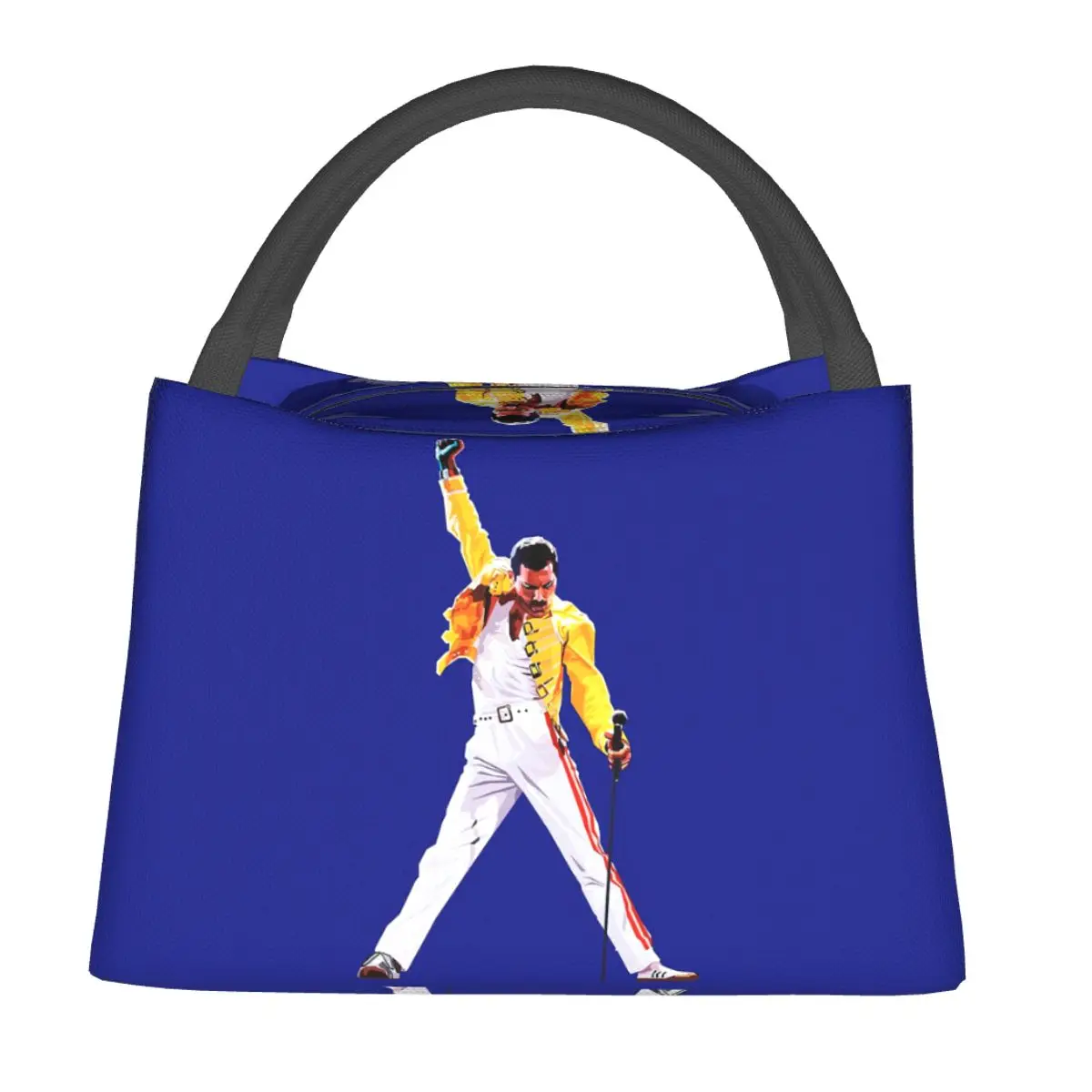 Freddie Mercury In Concert Lunch Bags Insulated Bento Box Waterproof Lunch Tote Picnic Bags Thermal Bag for Woman Kids Work