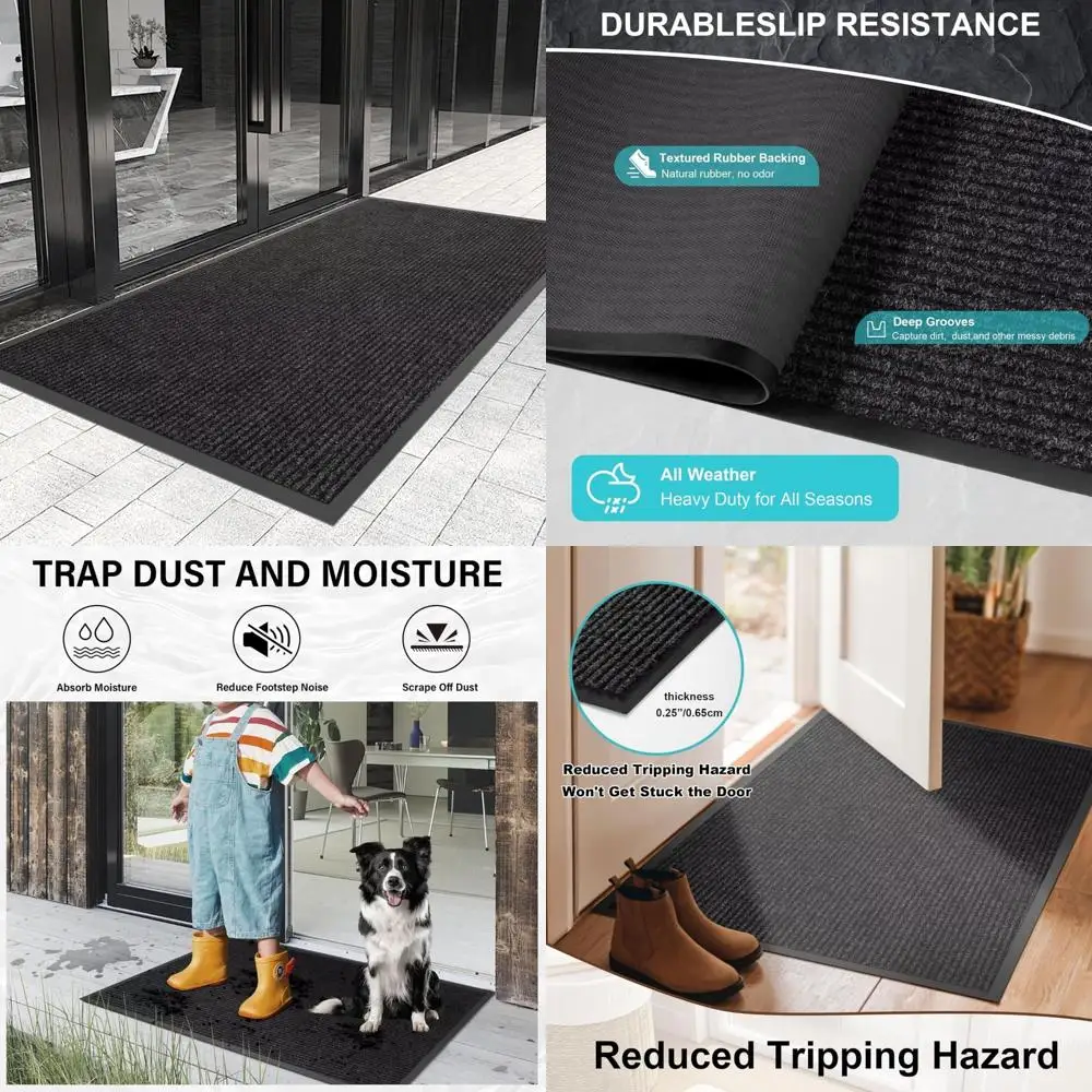 

Customizable Heavy-Duty Waterproof Entrance Doormat, 2x13 Feet, All-Weather Rubber Backed Mat for Commercial Use