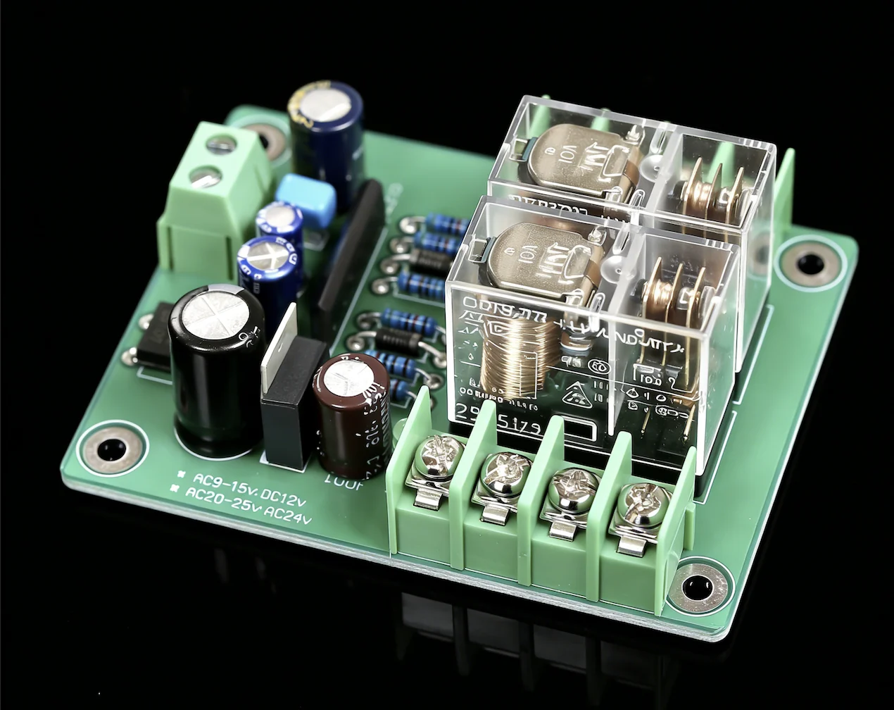 【Adopts UPC1237 Full-Function Protection IC】Dual-Channel High-Current (16A*2) Speaker Protection Board