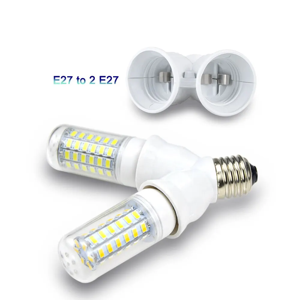 Portalampada a LED E27 E14 E12 GU10 G9 B22 MR16 Convertitore UE USA Raccordi Adattatore per presa lampadina a sospensione ignifuga