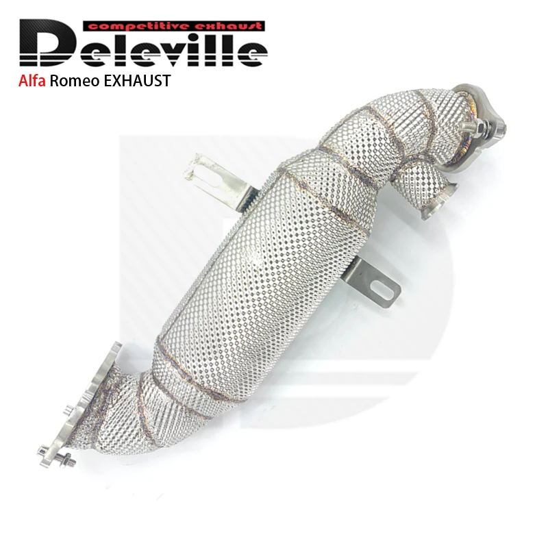 Stainless Steel exhaust pipes Exhaust Downpipe For Alfa Romeo Giulia 2.0 2017+ High Performance car Exhaust System