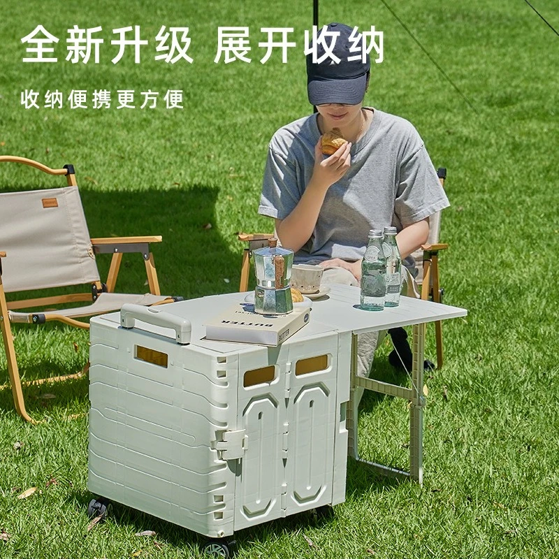 รถเข็นพับได้สำหรับตั้งแคมป์กลา - Outdoor Camping Table Foldable บทวิจารณ์และราคา