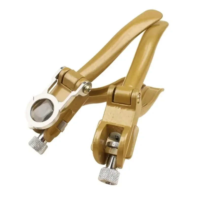 Portable Saw Teeth Setting Puller Kit with Anvil Design Durable Hand Crimping Pliers Woodworking Saw Blade Adjustment Tool