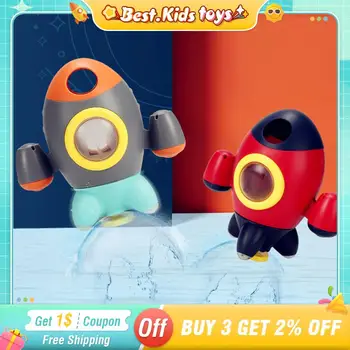 Summer baby bath toys rotating water jet spray rocket playing water dispenser shower bath toy for kids toddlers game gifts