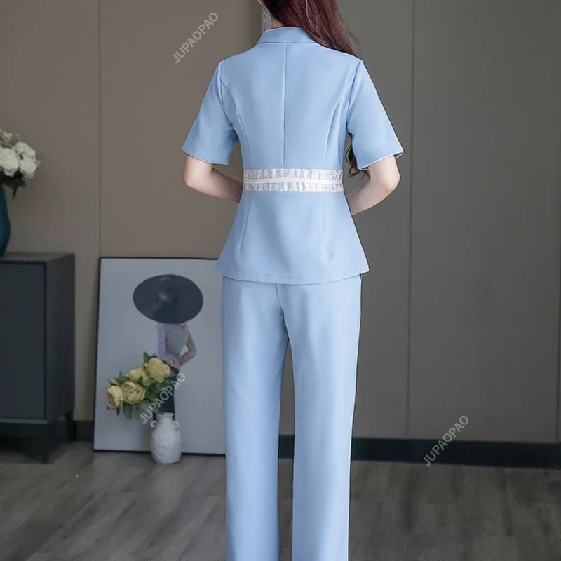 Elegant Retro Massage Uniforms Uniform Beauty Work Clothes Cosme Tologist Clothing Spa Uniforms Women Beautician Costume Massage