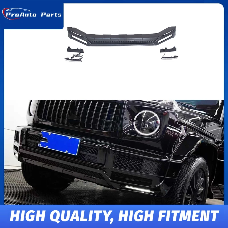 Front Lip For Mercedes G-Class W464 G500 B Style Pp Material W464 G500 B Style Front Lip Spoiler Best Fitment With Logo