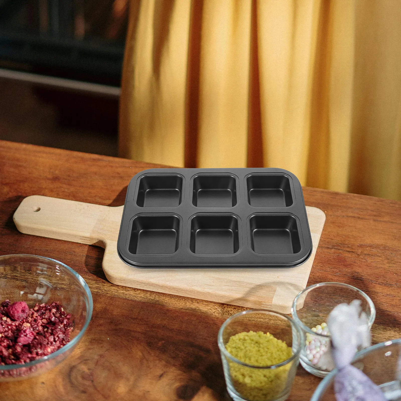 Non-Stick Carbon Steel Square Cake Baking Mold for Homemade Professional Cakes Bread Muffins Cupcakes Loaf Pans Oven Baking Pan