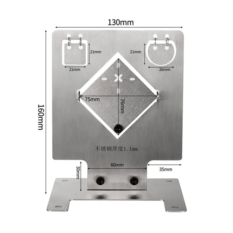 Stainless steel target IDPA IPSC professional shooting training target Metal target suitable for CO2 Pistol BB Bullet Water Bomb