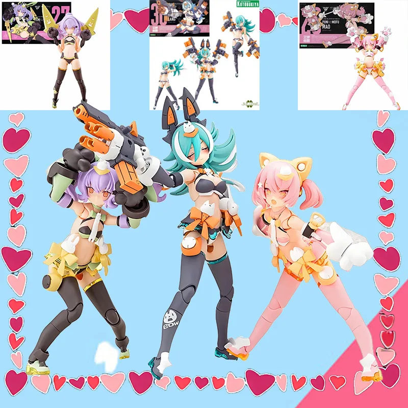 

Kotobukiya Original MEGAMI DEVICE PUNI MOFU LANG MAO TU CRAFTSMANSHIP With FIRSTCAR MUSEUM Anime Action Figure Assembly