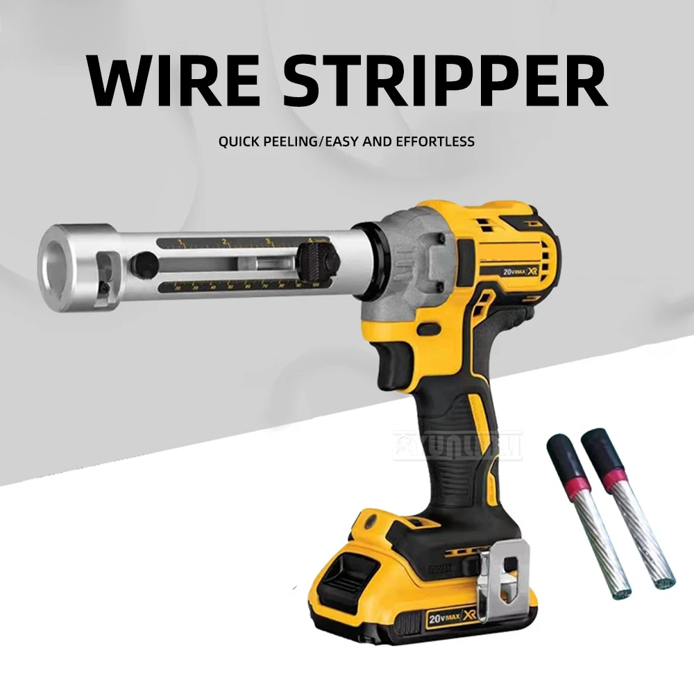 

Portable Electric Hydraulic Cable Stripper, Rechargeable Wire Skin Peeler Tool for Single Strand, Fast Stripping