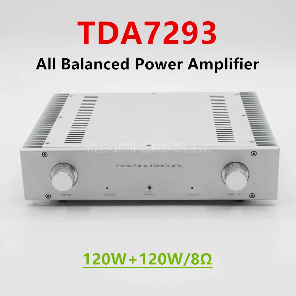 

TDA7293 Fully Balanced High-power Amplifier 120Wx2 Audio Sound Amplification XLR RCA input