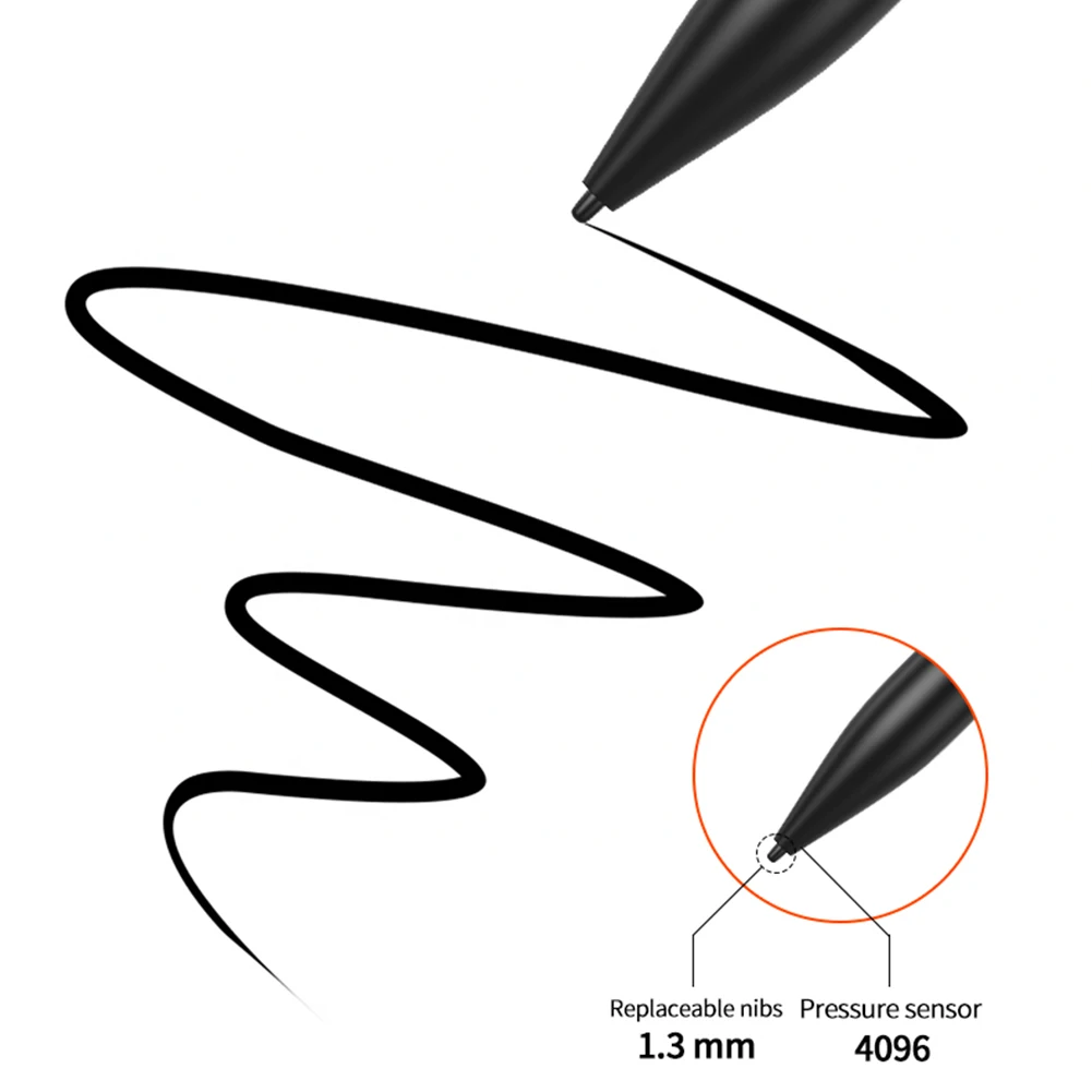 EMR Stylus Pen for Remarkable 2 EMR Digital Pen with Eraser with 2 Pen Tips for Samsung Galaxy/Wacom Tablet and Other EMR view 5