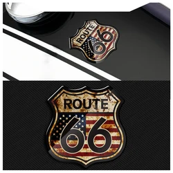 3D Motorcycle Decals US The Historic Route 66 Stickers Fit for Harley Indian Motorbike