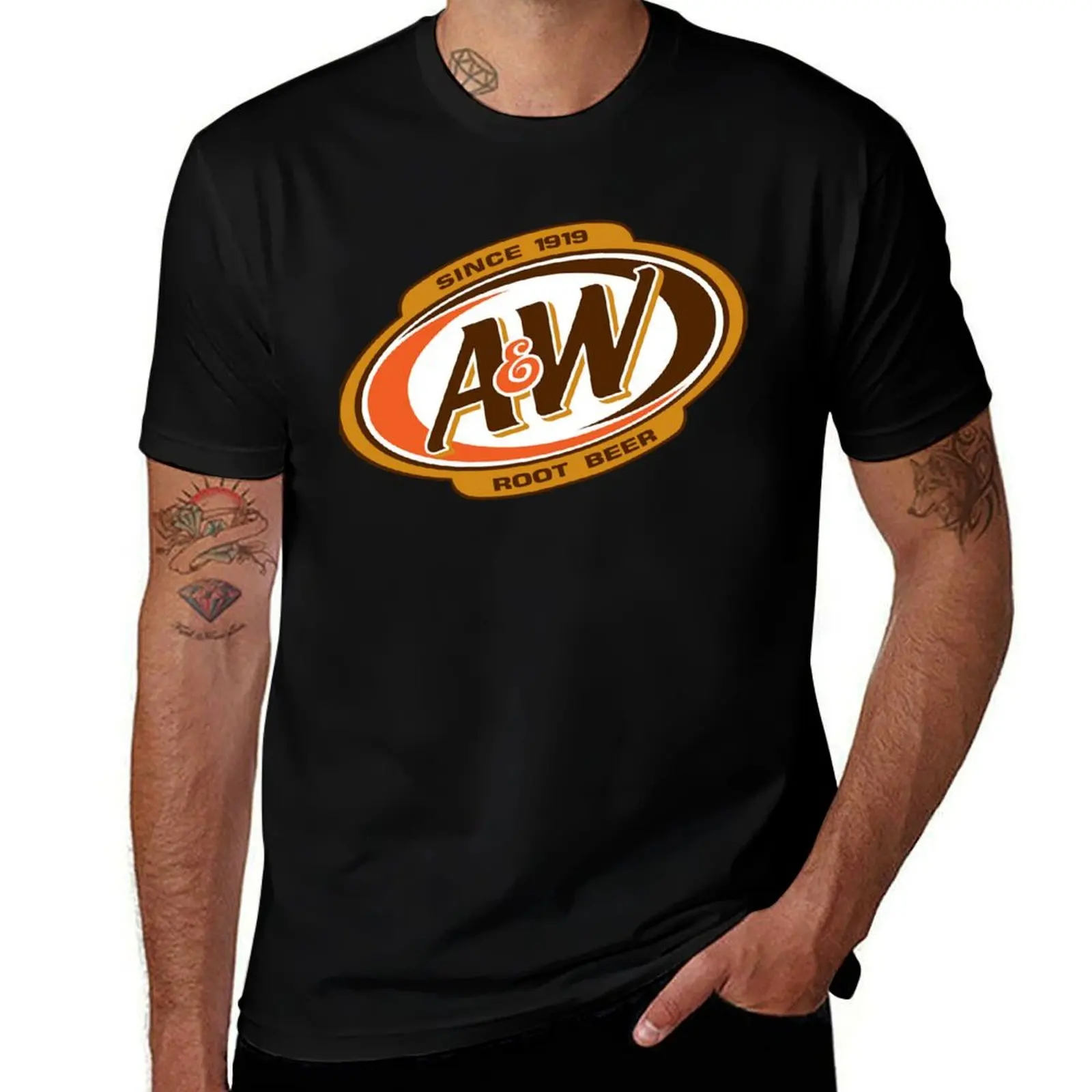 A&W Root Beer logo Classic T-Shirt oversized valentines boutique clothes anime clothes t shirt men