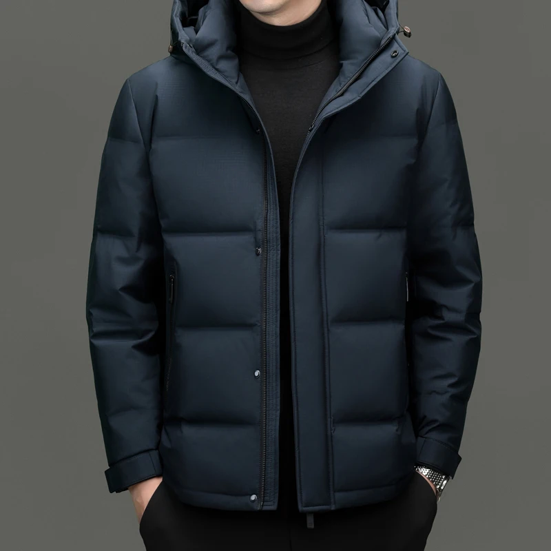 2024 new arrival winter jacket 90% white duck down jackets men,mens thicken warm parkas winter down coat,hooded parkas men L-5XL