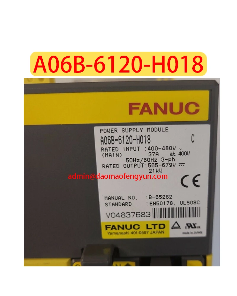 

A06B-6120-H018 Used Servo Drive A06B 6120 H018，Fast shipping