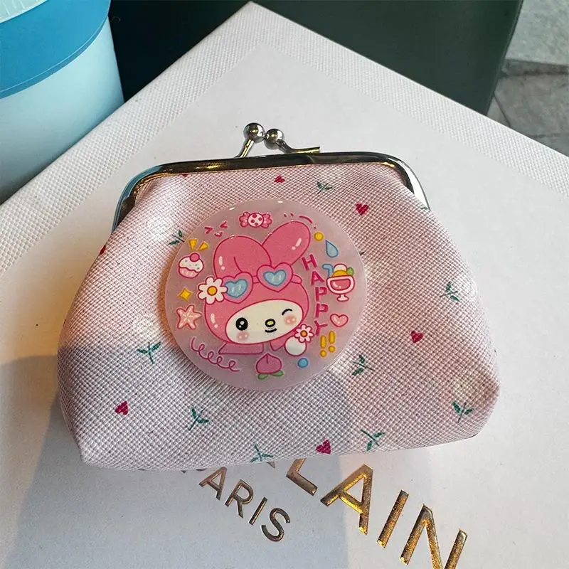 แฟชั่นเฮลโลคิตตี้กระเป๋าเหรียญกระเป๋าสตางค์การ์ตูนกระเป๋าเหรียญสายหูฟังกระเป๋าเก็บกุญแจสาวผู้หญิงกระเป๋าแบบพกพา