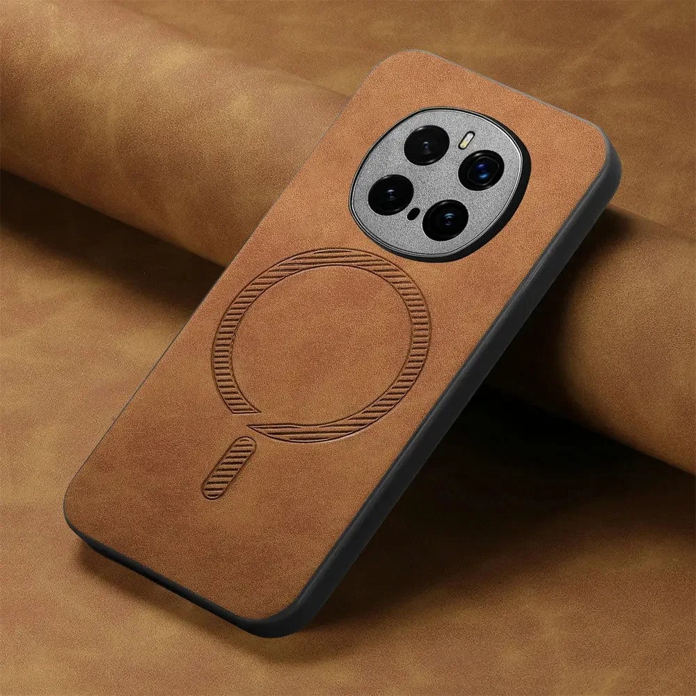 

Роскошный кожаный чехол Pop Honor Magic 7 Pro 6 Lite 5G с задней панелью для Magsafe Honor Magic7 Pro, чехол для телефона Magic6 Pro с магнитом E