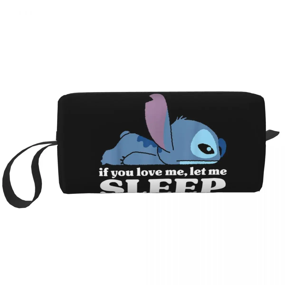 Bolsa de maquillaje de Lilo & Stitch para hombre y mujer, con dibujos animados neceser de viaje, organizador de accesorios