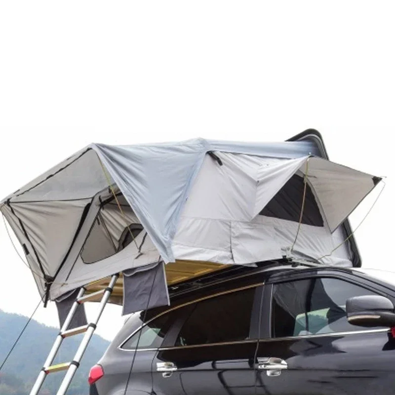 high quality Hard Shell Pop Up Roof Tent Universal for Cars  SUV foldable 4 Person Car Roof Top Rooftop with Ladder customcustom