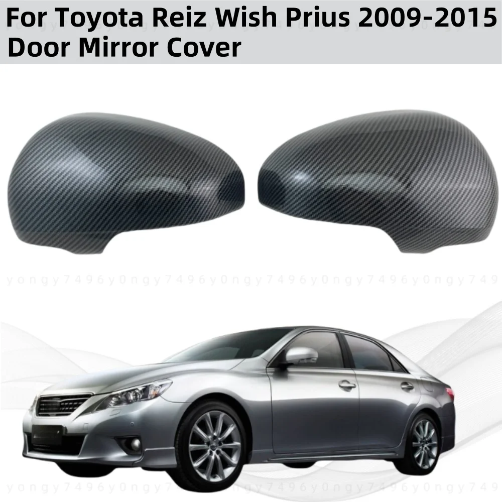 

Gloss Carbon Rearview Shell Car Upgrade Accessories Door Mirror Covers For Toyota Mark Wish Prius 30 2009 2010 2011 2012 2015