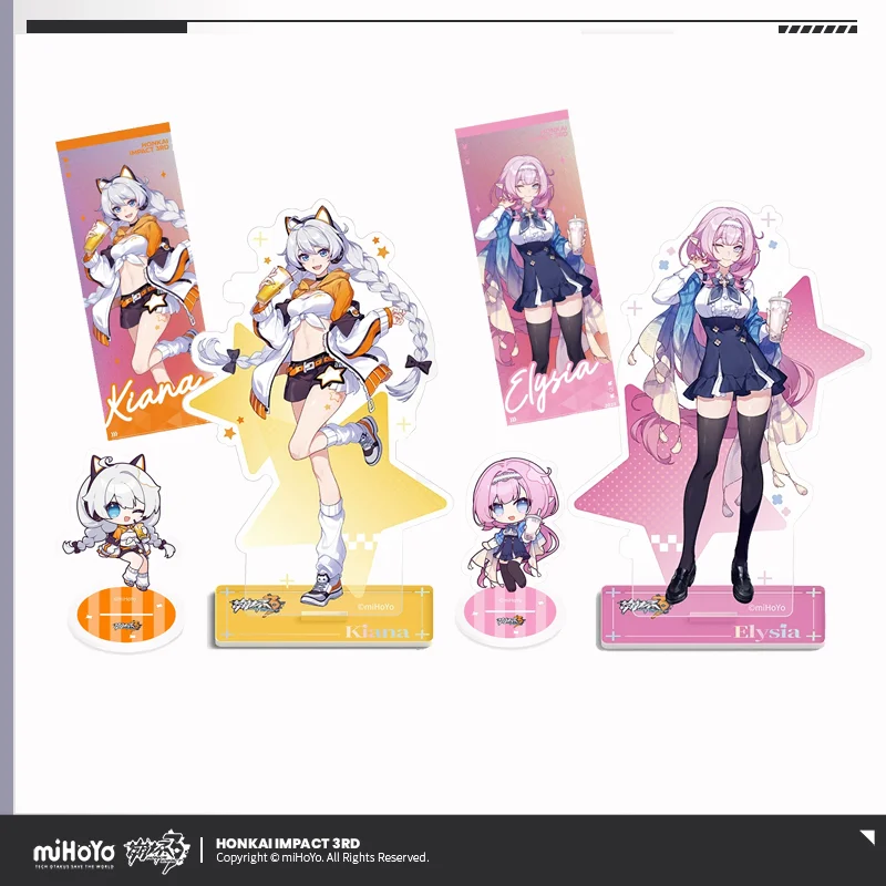 

Sunsyea Honkai Impact 3rd Official Merch miHoYo Original Authentic MHXY Theme Series Acrylic Stand Laser Ticket Elysia Kiana