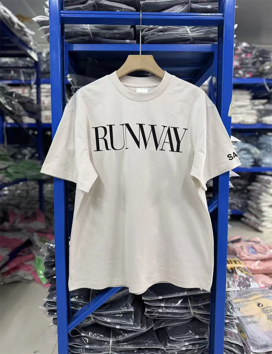 SAINT Mx6 Letter Printed Round Neck Washed Versatile Fashion Short Sleeve High Street Vintage Casual Cotton Sports T-shirt Men