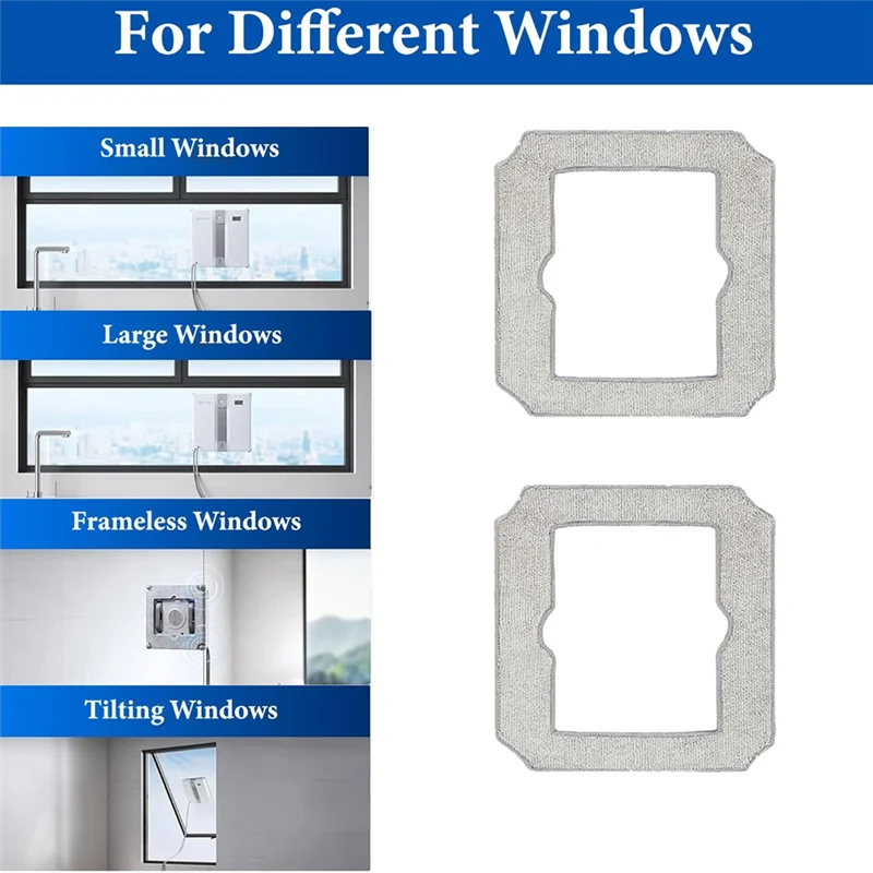 B43C Mop Cloth Rag Replacement Parts Compatible For Ecovacs Winboot Mini Vacuum Cleaner Accessories