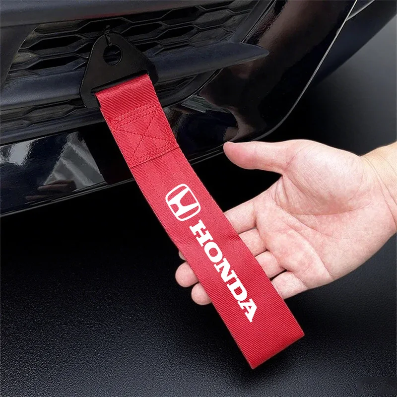 Correia de reboque de carro de nylon de alta resistência, barras de reboque, cordas de reboque, gancho para honda passaporte civic accord fit jazz piloto crv odyssey city